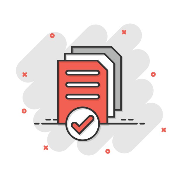 文档图标的漫画风格。报告在白色孤立背景上的卡通矢量插图。纸张飞溅效应的经营理念。图片下载