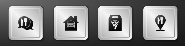 设置咖啡厅和餐厅位置在线订购图片下载