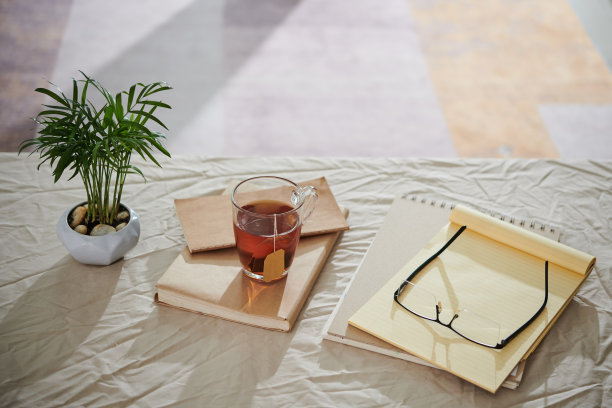 一杯茶和计划图片下载