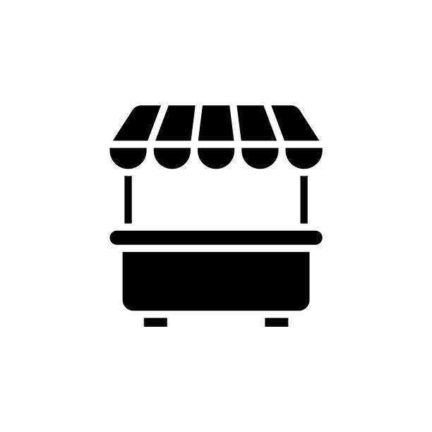 食品摊位图标在标志型图片下载