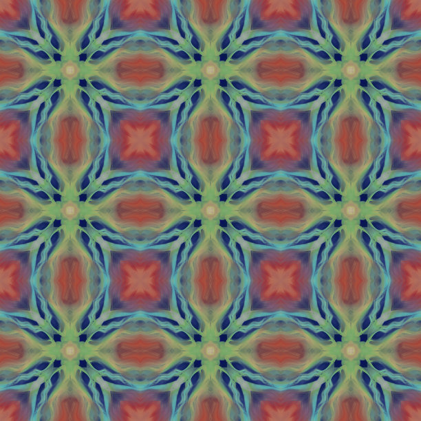 无缝观赏抽象花卉图案图片下载