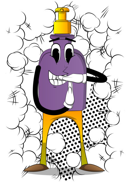 洗手液瓶与时间的手势图片下载