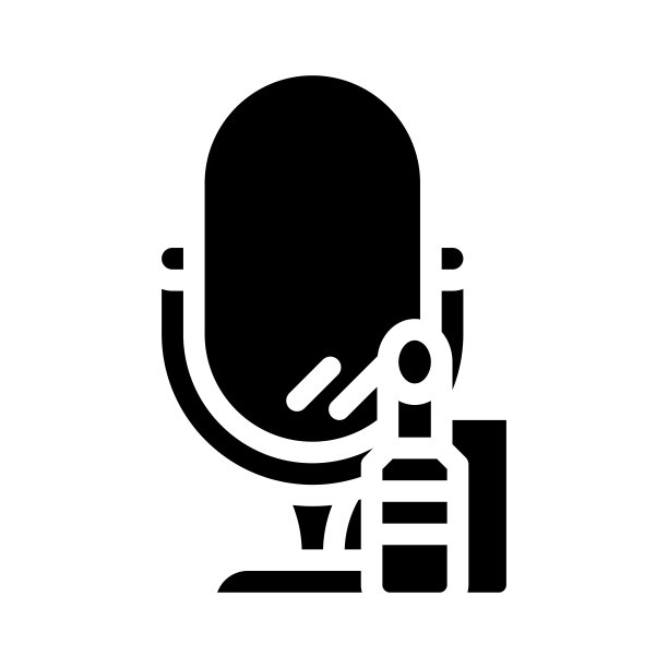 化妆品造型师字形图标矢量插图图片下载