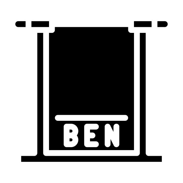 高度控制停车门字形图标矢量插图图片下载