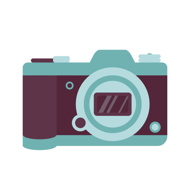 时尚明亮的照片相机图标图片下载