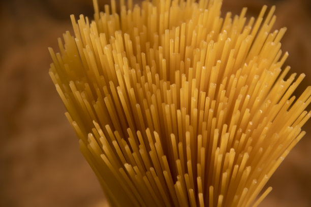 在木质背景上晾干意大利面图片下载