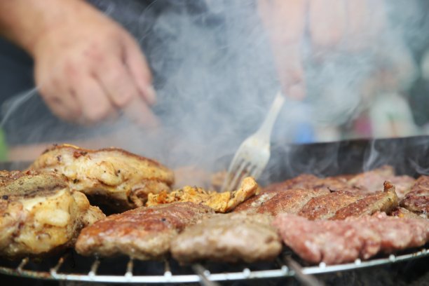 烧烤在自然界中图片下载