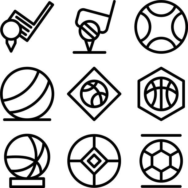球形图标或logo，独立标志符号图片下载