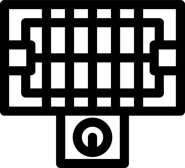 烧烤架图标或标志孤立的标志符号图片下载