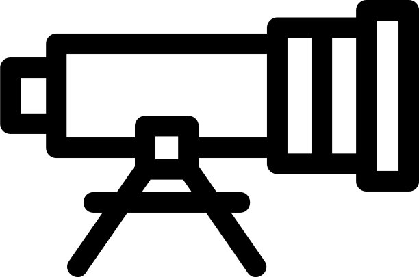 双筒望远镜图标或logo符号图片下载