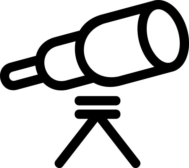 双筒望远镜图标或logo符号图片下载