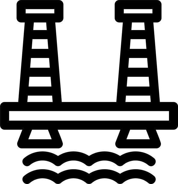 桥标或标志孤立标志符号图片下载