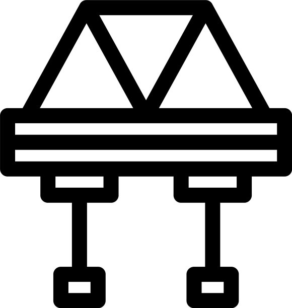 桥标或标志孤立标志符号图片下载