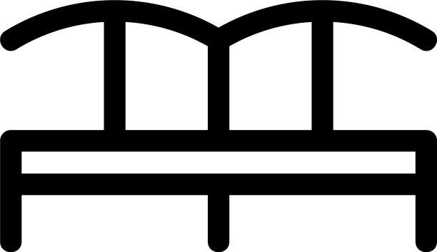 桥标或标志孤立标志符号图片下载