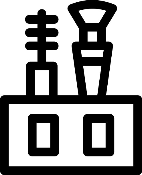 孤立的画笔图标或logo标志符号图片下载