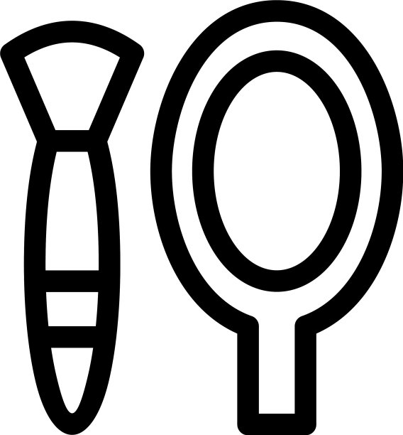 孤立的画笔图标或logo标志符号图片下载