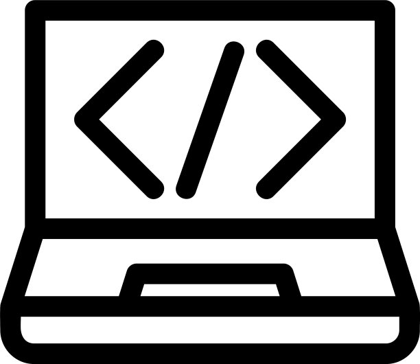 编码图标或logo孤立符号图片下载