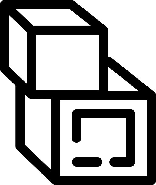 立方体图标或Logo独立符号图片下载
