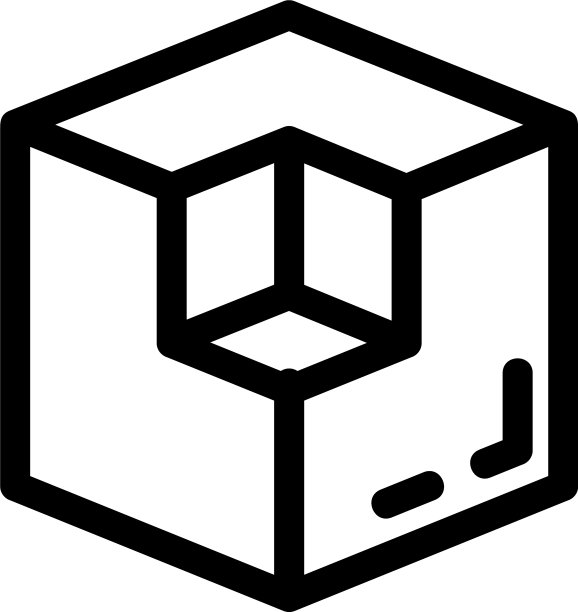 立方体图标或标志孤立符号符号图片下载