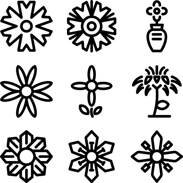 雏菊图标或标志孤立符号符号图片下载