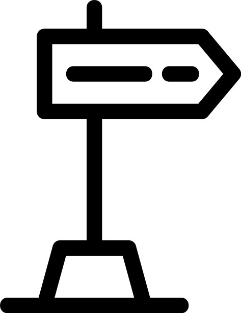 方向贴图标或标志孤立标志符号图片下载