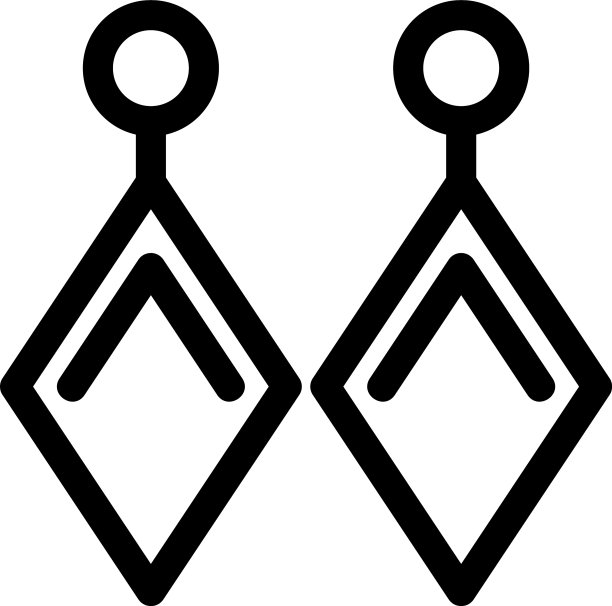 耳环图标或标志孤立符号符号图片下载