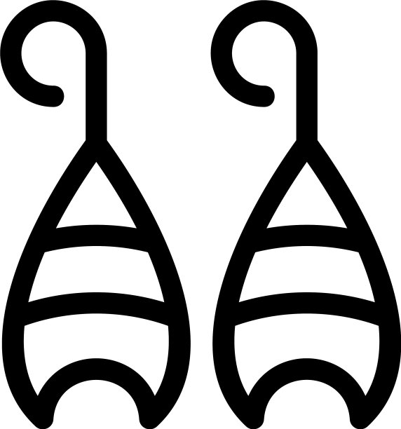 耳环图标或标志孤立符号符号图片下载