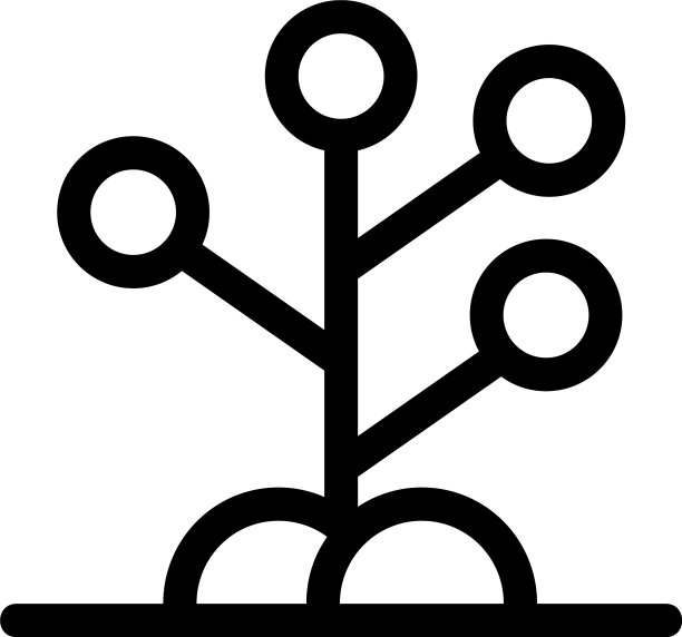 森林图标或logo isolated sign symbol图片下载