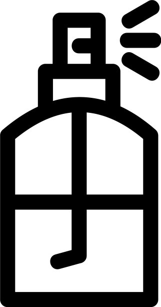 香水图标或标志孤立标志符号图片下载