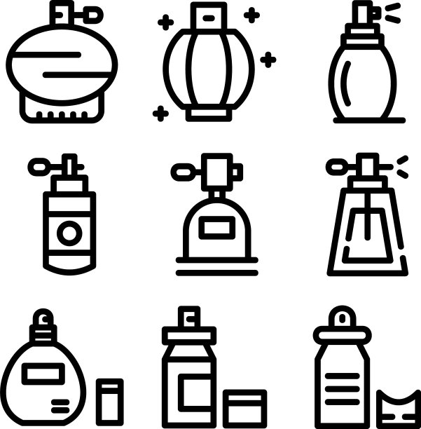 香水图标或标志孤立标志符号图片下载