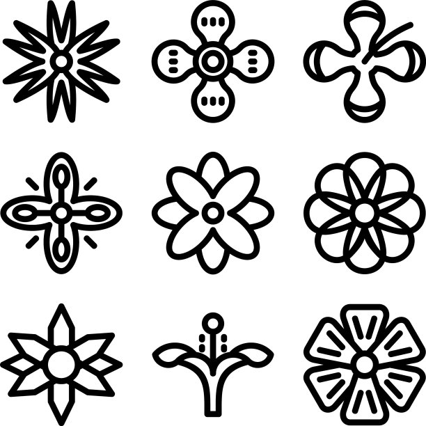 木槿图标或标志孤立标志符号图片下载