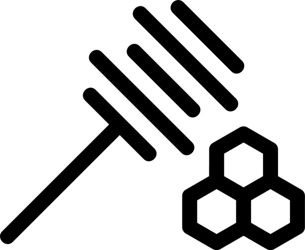 蜂蜜斗图标或标志孤立的标志符号图片下载