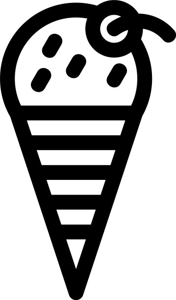 冰淇淋图标或标志孤立标志符号图片下载