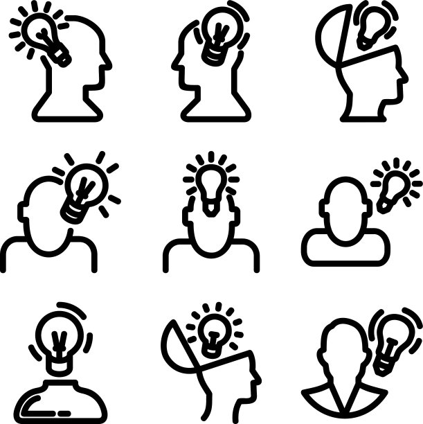 创意图标或标志孤立的标志符号图片下载