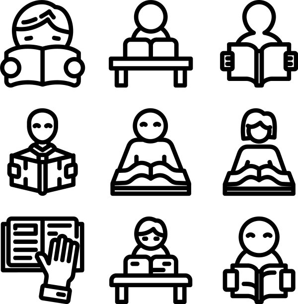 学习图标或标志孤立符号符号图片下载