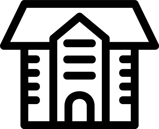 住宿图标或徽标隔离符号图片下载