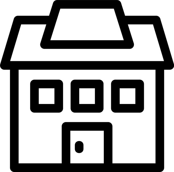 住宿图标或徽标隔离符号图片下载