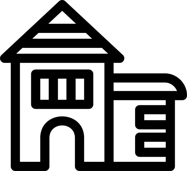 住宿图标或徽标隔离符号图片下载