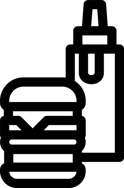 孤立的午餐图标或logo标志符号图片下载