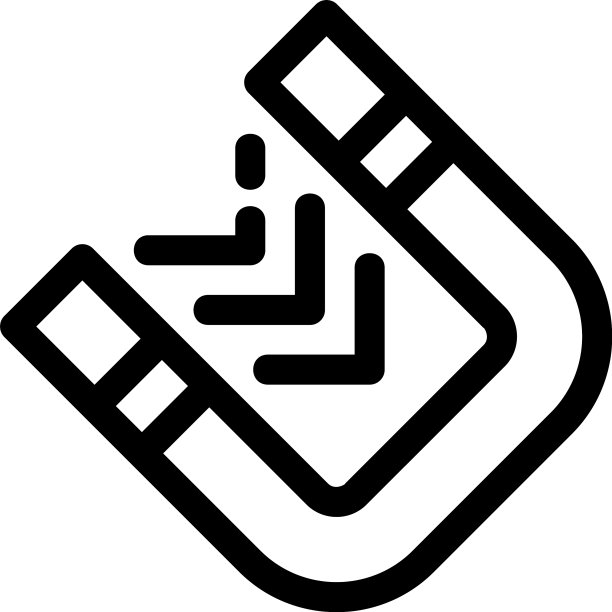 磁铁图标或标志孤立标志符号图片下载
