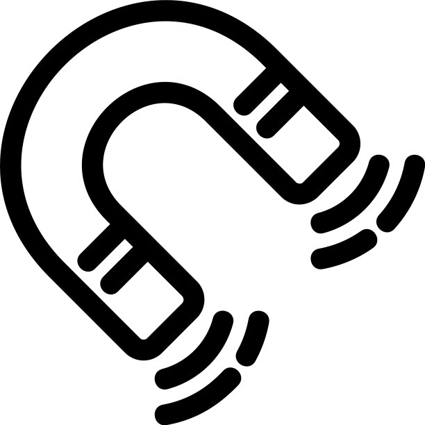 磁铁图标或标志孤立标志符号图片下载