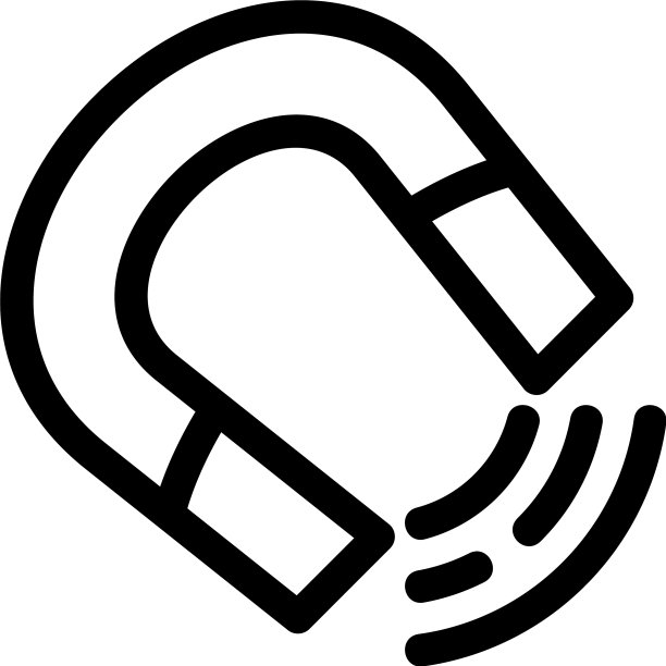 磁铁图标或标志孤立标志符号图片下载