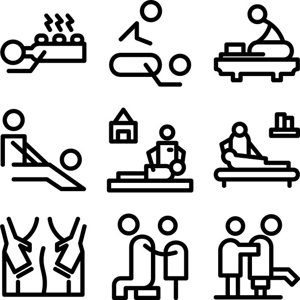 按摩图标或标志孤立符号符号图片下载