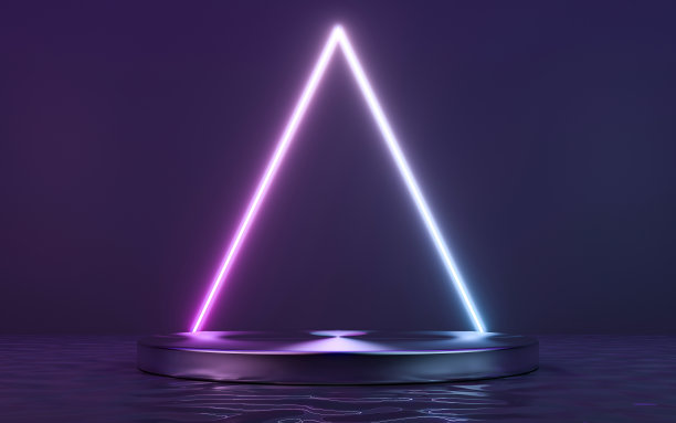 霓虹灯帧标志图片下载