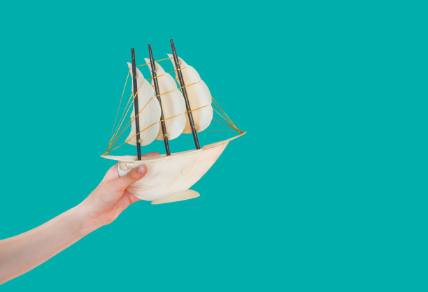 船在手概念孤立复制空间图片下载