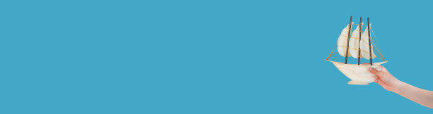 船在手概念孤立图片下载