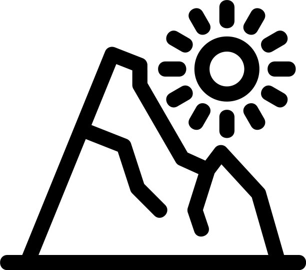 山标志或标志孤立标志符号图片下载