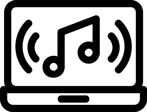 音乐图标或标志孤立符号符号图片下载