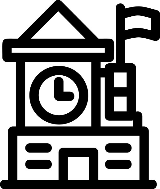 学校标志或标志孤立标志符号图片下载