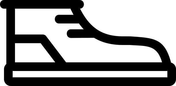 鞋标或标志孤立标志符号图片下载